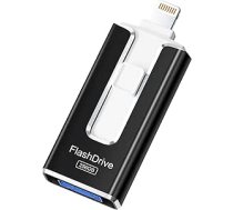 USB zibatmiņas disks, 256 GB USB zibatmiņas disks, iPhone MFI sertificēts, 4 in 1 atslēga iPhone/Android/Type C un datoram, USB zibatmiņas disks C Photo Stick ārējā krātuve fotogrāfiju, video un failu glabāšanai