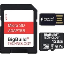 128 GB U3 Micro SDXC atmiņas karte EZVIZ H3c, H4, H8/H8c, H9c, LC1C, OutPro drošības kamerām
