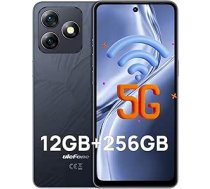 Ulefone Note 18 Ultra Mobilais tālrunis bez līguma 5G, 12GB + 256GB/SD-2TB 50MP+50MP+32MP kamera Android 13 viedtālrunis ar 18W ātro uzlādi 6,78 collu FHD+ 5450mAh akumulators GPS/OTG/NFC Melns
