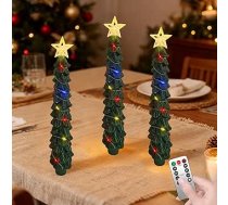 LED sveces Ziemassvētku eglīte 3 Ziemassvētku eglīšu sveces Bezdeguma sveces Taper sveces Zaļās Ziemassvētku rotājumi Sveces ziemai Mājas Ziemassvētku eglīšu rotājumi Ziemassvētku kāzu rotājumi