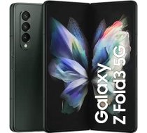 Samsung Galaxy Z Fold3 5G, salokāms mobilais tālrunis bez līguma, elastīgs, liels 7,6 collu displejs, 256 GB atmiņa, Phantom Green (ieskaitot). -