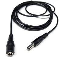 DRUT 2M 5,5 mm x 2,1 mm līdzstrāvas kontaktdakša līdz sievietei no vīrieša līdz sievietei CCTV LED modema maršrutētājs Mūzikas instrumentu pagarināšanas kabelis 6,5 pēdas melns