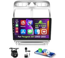 4+64G Autoradio für Toyota Aygo/Peugeot 107/Citroen C1 2005-2014 Android 15 mit 10'' In-Cell Bildschirm Unterstützung Wireless Carplay und Android Auto Mirror Link Radio FM/RDS GPS WIFI BT SWC