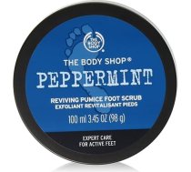 Piparmētru izlīdzinošs pumeks pēdu skrubis, kas izlīdzina un mīkstina raupju ādu 100ml