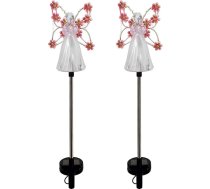 2er-Pack solarbetriebene Engelsleuchten mit farbwechselnden LEDs, Gartendekoration und Gedenkgeschenke