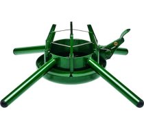 KRINNER® Montana 94050 Ziemassvētku eglīšu statīvs tērauds lielām eglītēm, zaļš, ar pedāli un vienas virves tehnoloģiju eglītes augstumam līdz 4,9 m 94050