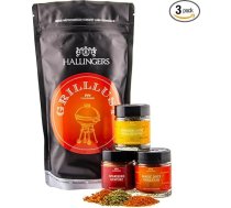 Hallingers Grilllust – Grilēšanas brīnumu maisiņš Dāvanu komplekts Magic Dust Spareribs & Summer Mood Garšvielas grilēšanas ballītei (maisiņš) – Dāvanu idejas Ziemassvētki un dāvanas Adventes kalendārs Dzimšanas diena Laimīgu vēlēj