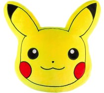 Pokemon Pikachu plīša spilvens bērniem, mīksts 3D dekoratīvais spilvens ar pildījumu, mīksts spilvens, bērniem, 45 x 45 x 8,5 cm