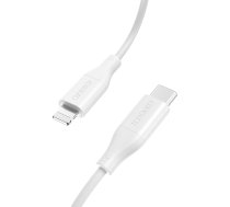 Kabelis iPhone USB-C - Lightning MFi PD 30W 1,2 m - balts