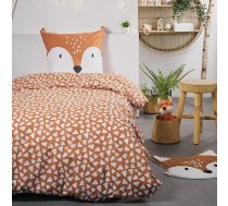 Familando - Fox gultasveļas komplekts (2 daļas) - 135 x 200 cm sega un 80 x 80 cm spilvendrāna - zēniem un meitenēm - Oeko-Tex sertificēts un 100% kokvilna - Renforcé kvalitāte ar rāvējslēdzējiem