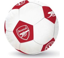Oficiāli licencēts Arsenal FC apaļš futbola spilvens, īpaši mīksts balts futbola spilvens, ideāli piemērots jebkuram dīvānam guļamistabā 25 x 25 cm