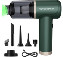 NEVERLAND 4-in-1 rokas putekļsūcējs, bezvadu mini auto putekļsūcējs ar uzlādējamu pārnēsājamu vieglu akumulatora putekļsūcēju, uzlādējams pārnēsājams viegls auto putekļsūcējs spēcīgs automašīnai