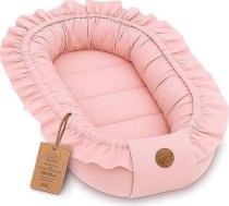 Baby Nest Newborn 90 x 50 cm Baby Nest Portable Nest for Bed Children Cuddly Nest Coccon for Boys and Girls Dirty Pink