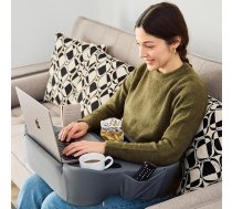 Lap Desk Cushion, Padded Lap Cushion for Reading, Gaming, Work and Travel, Soft and Portable Laptop Desk for Bed, Couch or Car, Ergonomic Support
