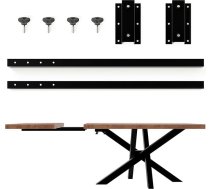 Magnetic Mobel Table Top Extension for Lapel Board, Sturdy Extension Plate, Metal Plug-in Arms for Dining Table, Desk, Conference Table, Kitchen Table, Black