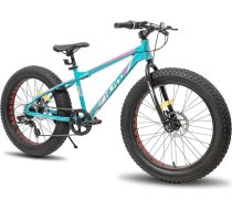 Hiland 20 collu bērnu kalnu velosipēds, 7 ātrumu kalnu velosipēds ar platām riepām, dubultie disku bremzes, bērnu velosipēds zēniem un meitenēm, dažādas krāsas