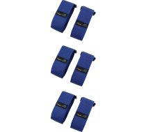AceCamp 91270 Velcro siksnas 3 pāri (kopā 6 gab.) Katra 2,5 x 60 cm Velcro siksna Velcro universālā siksna Fiksējošās siksnas 3 gab. velosipēdu sporta zils