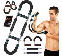 Mr Sculpt Gorilla Bar, Arm Trainer Pro, 40-100 lb regulējams Twister Arm Trainer, Gorilla Bar krūšu vingrinājumi, Twister Arm Exerciser, krūšu un roku vingrinājumu aprīkojums, noņemams dizains