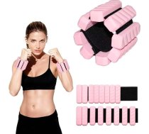 Regulējami roku un potīšu svari sievietēm un vīriešiem, 2 gab. (katrs 0,45 kg) Apņēmuši roku un kāju svari mājas sporta zālei, jogai, pilates un aerobikai (rozā)