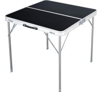 Mojawo XL alumīnija kempinga galds melns vai balts salokāms ar rokturi alumīnija dažādi izmēri kempinga galdi melns 80 x 80 x 70 cm