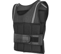 GORILLA SPORTS® svara veste ar svaru, 10 kg vai 18 kg, Velcro aizdare, melna - treniņu veste, skriešanas veste, svara veste, svara jaka, muskuļu veidošana, spēka treniņš, skriešana, fitnesa