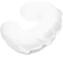 1 x U veida kakla atbalsta spilvens no lateksa optimālam kakla skriemeļu atbalstam ceļojumā uz mājām bez pārklāja, balts, ergonomisks dizains atvieglojuma nodrošināšanai