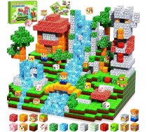 Magnētiskie būvklucīši, magnētiskie būvklucīši, magnētiskā rotaļlieta, 108 gab., „Magnetic Building World“ rotaļlieta, magnētiskie klucīši bērniem vecumā no 3, 4, 5, 6, 7, 8, 9 gadiem, viegli uzglabājami, profesionāla Ziemassvētku