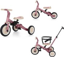 PETITE&MARS daudzfunkcionālais 5-in-1 tricikls Turbo * velosipēds * tricikls * līdzsvara velosipēds * braucamā mašīna * pastaigu ratiņi (Dusty Rose)