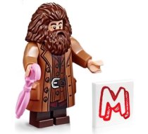 LEGO 2018. gada „Harija Potera“ minifigūra – Rubeuss Hagrids (ar lietussargu un ekspozīcijas statīvu) 75954