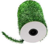 50 jardu Ziemassvētku biksīšu lentes Zaļa metāliska plānas biksīšu vītne Mini gliteru dāvanu lentes Mākslīgais vainags Chenille stieples lieces plīša Ziemassvētku dekorēšana Biksīšu lentes kāzu pusei (3 virknes)