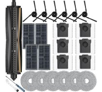 25 piederumu komplekts Dreame L10s Ultra Gen 3/X40 Ultra Complete/L40 Ultra/Mova P50 Ultra robotizētajam putekļsūcējam, 1 TriCut birste, 4 putekļu tvertnes filtri, 6 mopu spilventiņi, 6 sānu birstes, 6