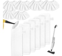 12 Mikrofasertuchbezug Pads Set waschbar 6 Bodendüsen + 6 Handdüsen für Kärcher EasyFix SC1, SC2, SC3, SC4, SC5 Dampfreiniger