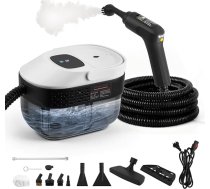 Rokas tvaika tīrītājs 2500 W 6 birstes 1600 ml tvertne 3 bāri Pārnēsājams tvaika tīrītājs ar 3 regulējamiem ātrumiem Daudzfunkcionāla izmantošana mājās logiem, tvaika nosūcējiem, audumiem