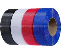 Creality PETG filaments 1,75 mm, CR-PETG bez spirāles, 3D printeru filaments, izmēru precizitāte +/-0,02 mm, izcila stabilitāte, 4 kg, melns, balts, sarkans, zils