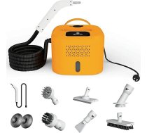 Rokas tvaika tīrītājs, 1500 W jaudīgs tvaika tīrītājs ar 6 birstes galviņām, 220 V daudzfunkcionāls tvaika tīrītājs automašīnai, virtuvei, vannas istabai, flīzēm un šuvēm