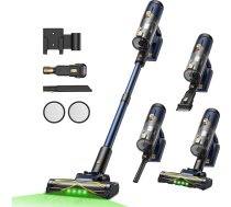 Vexilar V12 bezvadu putekļsūcējs 50 min/50 kPa/450 W, akumulatora putekļsūcējs ar LED displeju, zaļu gaismu, birsti pret sapīšanos, viegls akumulatora putekļsūcējs, ideāli piemērots automašīnām, cietām grīdām, mājdzīvniekiem