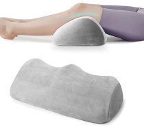 Ergonomisks ceļa spilvens miegam, mazs vēnu spilvens, kāju pacelšanas spilvens, atmiņas putu pozicionēšanas spilvens ceļiem un kājām, 50 x 30 x 14,5 cm (balts)