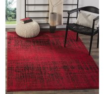 SAFAVIEH Adirondack kolekcijas mūsdienīgs paklājs dzīvojamai istabai, ēdamistabai, guļamistabai, ar īsu kaudzi, sarkans un melns, 200 x 300 cm