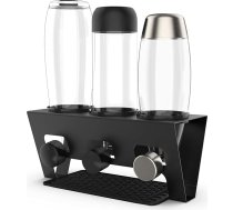 Rainsworth pudeļu turētājs SodaStream, 3 gab Premium nerūsējošā tērauda pilienu turētāji Soda Stream Crystal un Emil pudelēm - pudeļu žāvētājs, pilienu noteces statīvs Sodastream stikla pudelēm