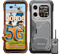 Blackview XPLORE 1 WT Āra mobilais tālrunis bez līguma 5G, 20000 mAh Āra viedtālrunis 48GB + 512GB, 6,78 collu FHD+ un 2,01 collu 120Hz Android 15 IP69K, 64MP + 50MP + 20MP, NFC/OTG/GPS/Gemini AI