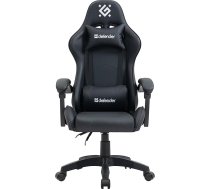 Defender DAYTO spēļu krēsls, ergonomisks datorkrēsls, ērts biroja krēsls mājas birojam vai spēlētāju krēslam, spilvens, regulējams augstums, datorkrēsls, PU āda, melns