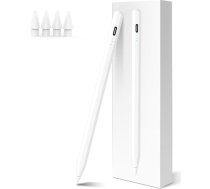 iPad Apple Pen (2018-2025) - Augstas precizitātes 2X ātrdarbīgs uzlādes 3 LED displeja plaukstas atmešanas magnētiskais zīmulis iPad 11/10/9/8/7/6, Air 3/4/5/M2/M3, Pro 12.9/M4/11/13, Mini 5/6/7
