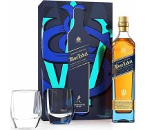 Johnnie Walker Blue Label, jauktais skotu viskijs, elegantā kastītē ar divām bezmaksas glāzēm, ar rokām atlasīts no Skotijas, 40% tilpuma, 700 ml, viena pudele