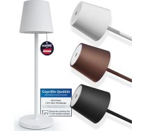 LED galda lampa - pilnībā dimmējama, ar uzlādējamu akumulatoru - eleganta dizaina galda lampa ar USB uzlādes kontaktdakšu - siltas baltas gaismas efekts, piemērota lietošanai iekštelpās un ārā.