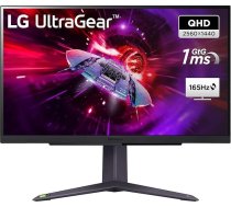 LG Electronics 27GS75QX-B.AEU Ultragear QHD spēļu IPS 27 collu (68,4 cm), 2560 x 1440, 16:9, 1 ms GtG, 180 Hz, HDR10, 300 cd/m² spilgtums (tipisks), saderīgs ar NVIDIA G-Sync, AMD FreeSync - melns
