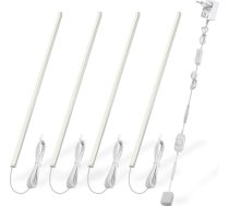 Cefrank V-veida LED apgaismojuma komplekts - 4 bezšuvju 30 cm dimmējamie zemgaismas gaismekļi - elegants un efektīvs apgaismojums - 1200 lm, 12 W (silti balta)