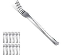 Evanda galda dakšu komplekts, 24 gab., 18,3 cm, nerūsējošais tērauds, galda dakšas, galda piederumu komplekts mājām, restorāniem, viesnīcām, piemērots mazgāšanai trauku mazgājamā mašīnā