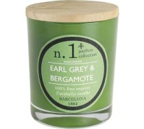 Lamare – Aromātiskās sveces „Numbers“ – 100 % augu izcelsmes sveces – stikla trauks un koka vāciņš – CERABELLA (Earl Grey un bergamote, 7,5 x 10 cm)