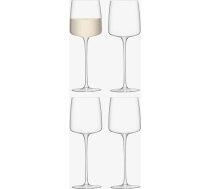 LSA International Metropolitan vīna glāzes, 350 ml, caurspīdīgas, 4 gab. komplekts, piemērotas mazgāšanai trauku mazgājamā mašīnā, MW02