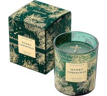 M&SENSE aromātiskā svece „Ziemassvētku eglīte“ – dabīgā sojas vaska aromātiskās sveces stikla traukā; greznas Ziemassvētku sveces vīriešiem un sievietēm; 283 g; degšanas ilgums 60 stundas